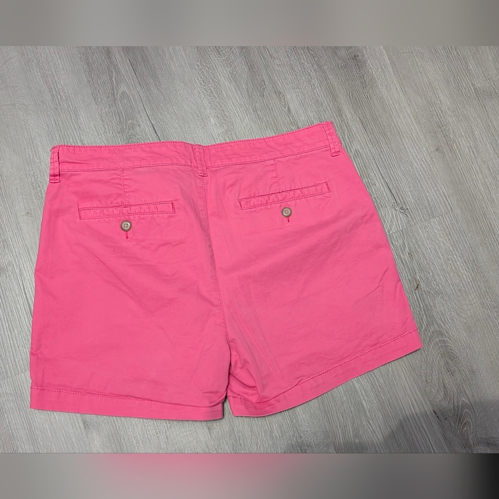 GAP Hot Pink Mid-Rise Cotton Bermuda Shorts - Picture 4 of 4